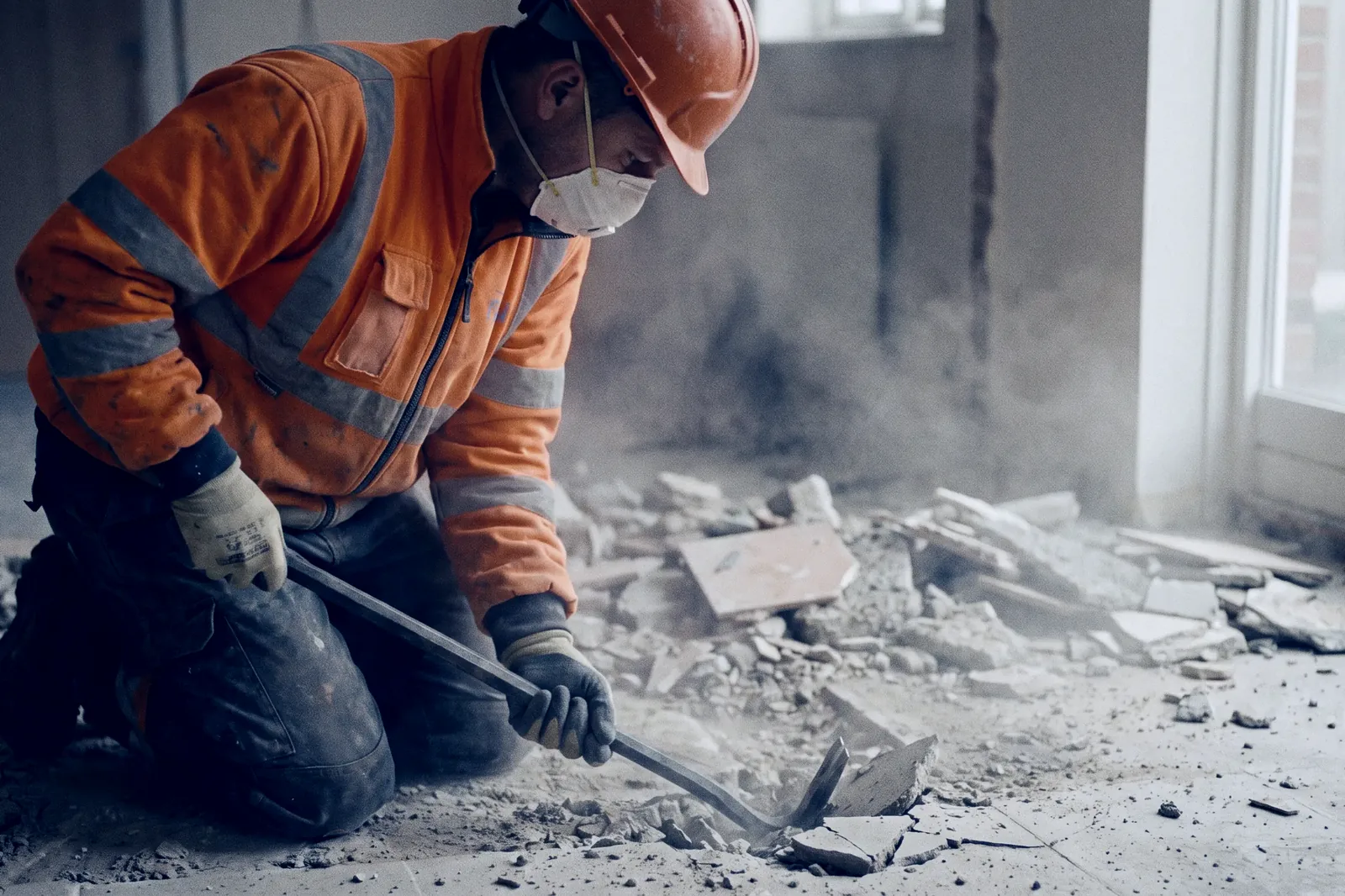 Bauschutt und Unrat werden bei einer Entrümpelung aufgenommen